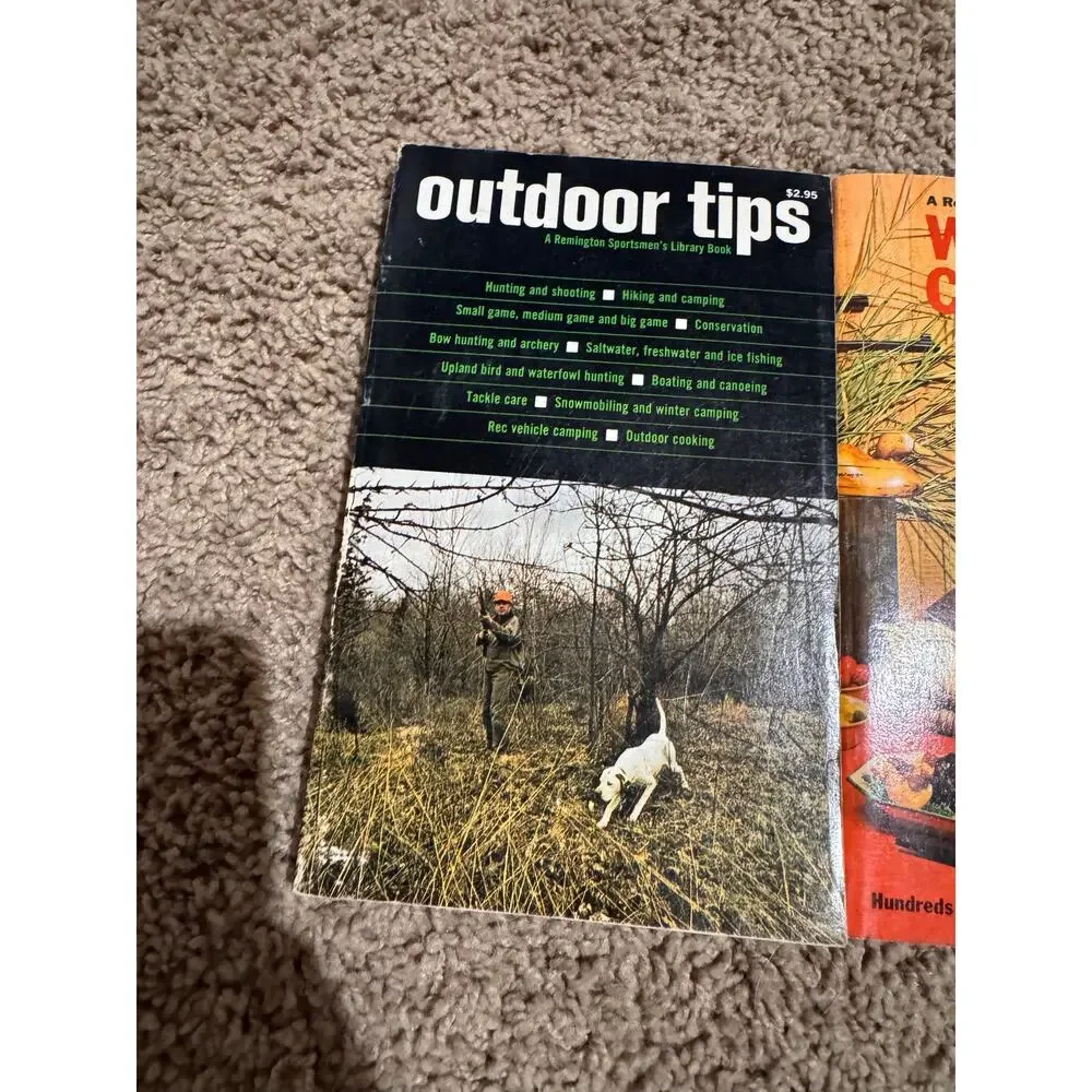 Set of 2 Vintage Remington Sportsmen's Library Books Wild Game Cookbook/Outdoor